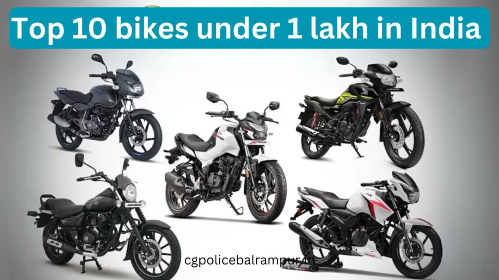 Top 10 bikes under 1 lakh in India 2025